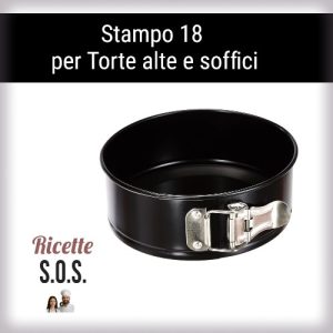 Torta di carote senza burro soffice Ricette SOS stampo nero a cerniera con chiusura laterale visibile